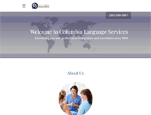 Tablet Screenshot of columbia-language.com